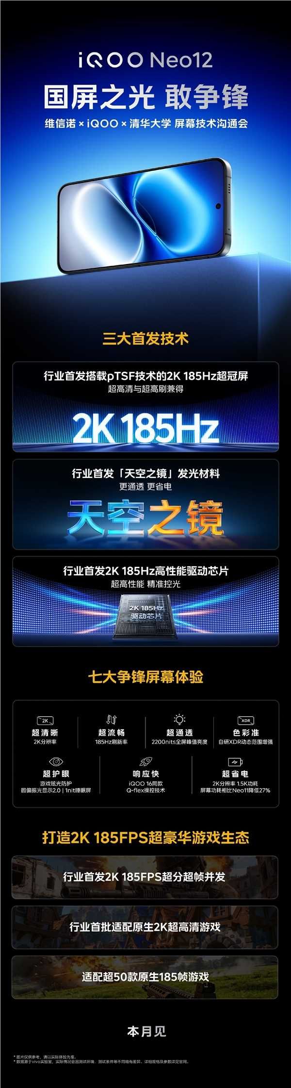iQOO Neo12定档10月28日：首发pTSF技术2K 185Hz超冠屏！