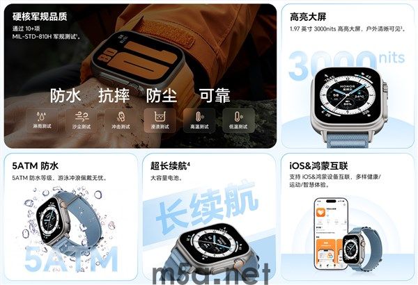 荣耀手表Fit 6上架:3000nits高亮全面屏、支持房颤早搏筛查(图2) 荣耀手表Fit 6标准版